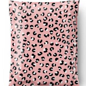 25ct Medium 10 x 13 Leopard Rose Poly Mailers